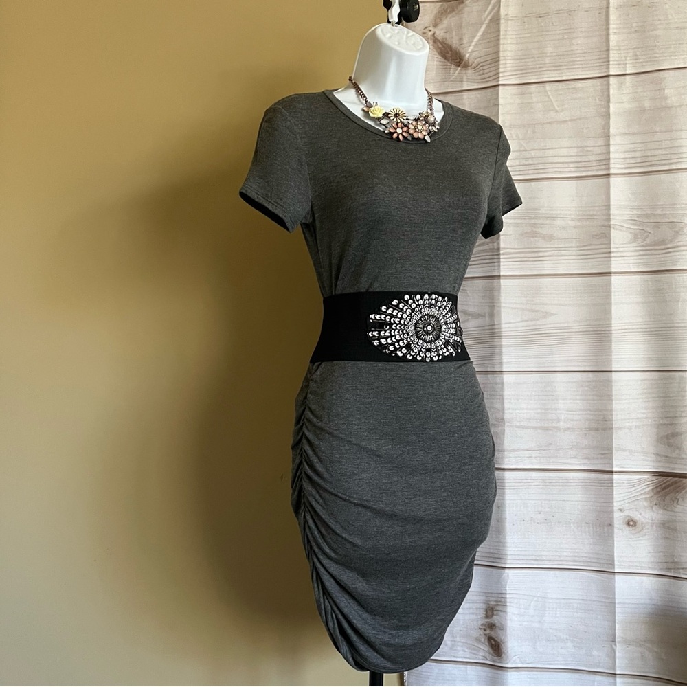 Antistar Ruched Tshirt Mini Dress - Picture 4 of 6